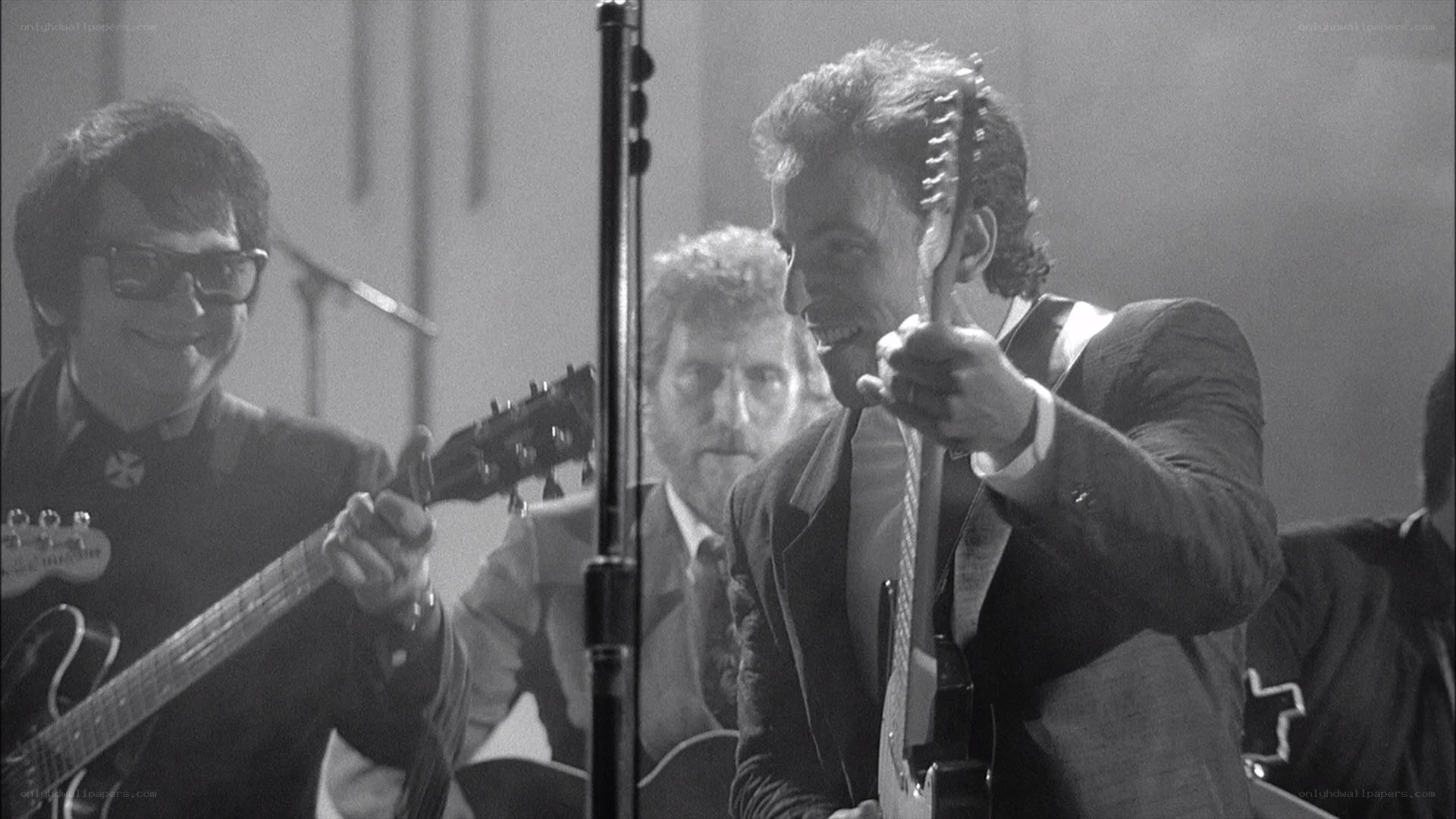Musicians performing on stage