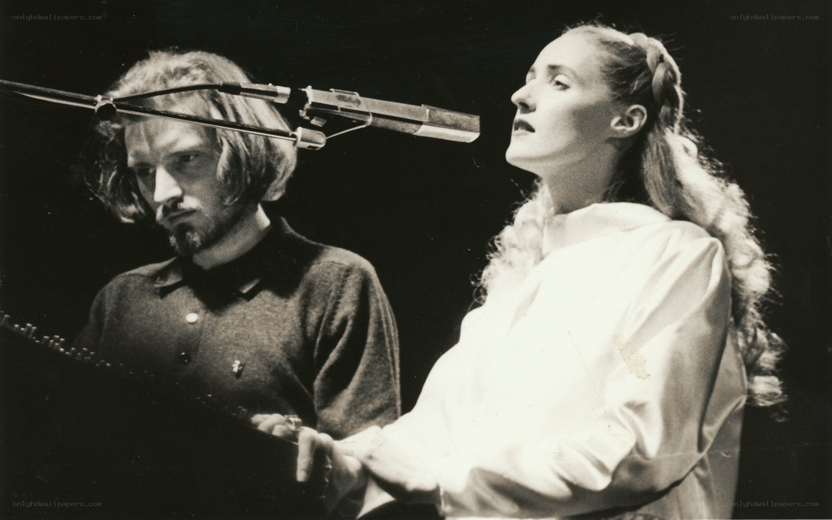 Musicians performing on stage