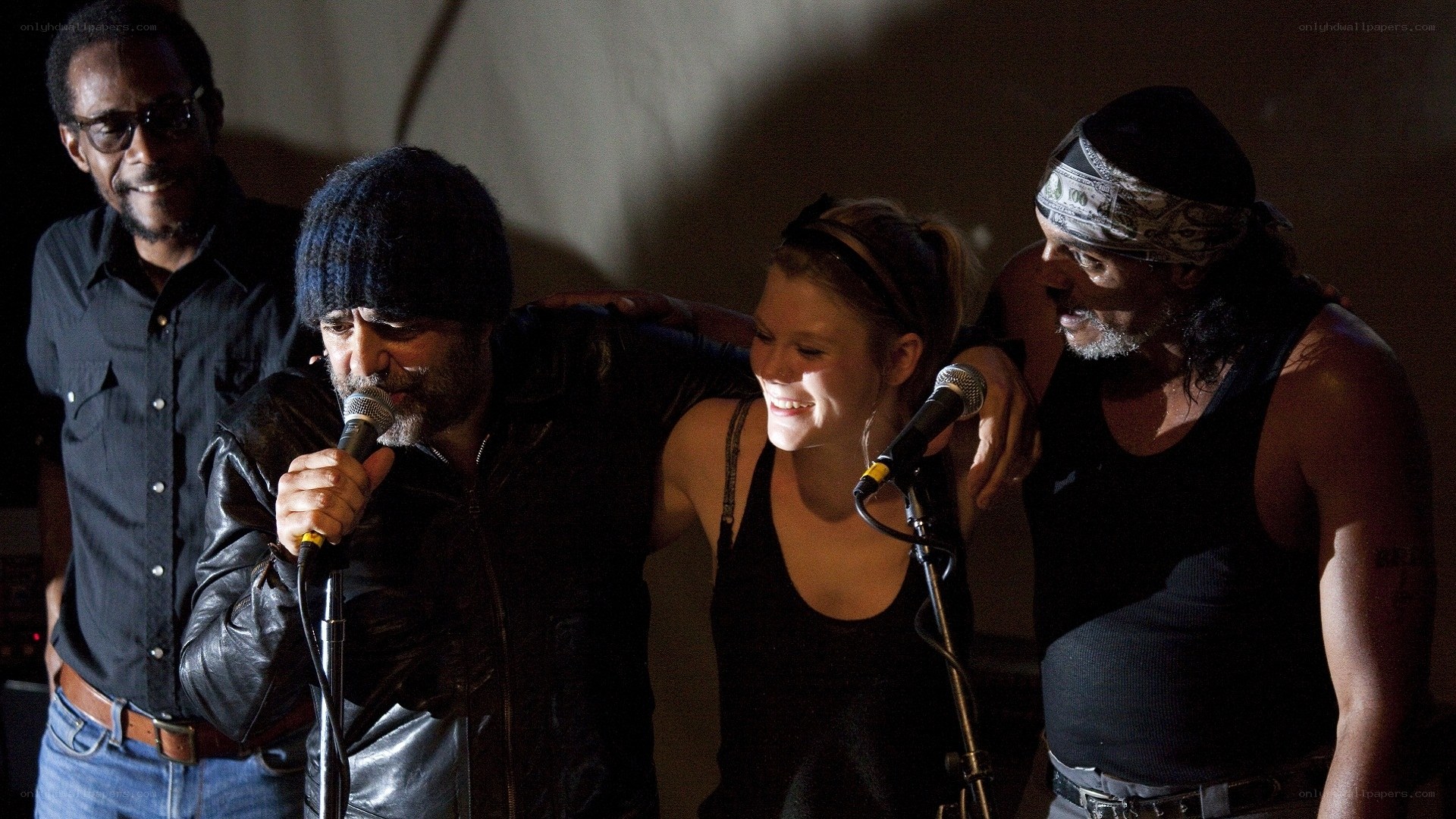 Musicians performing on stage