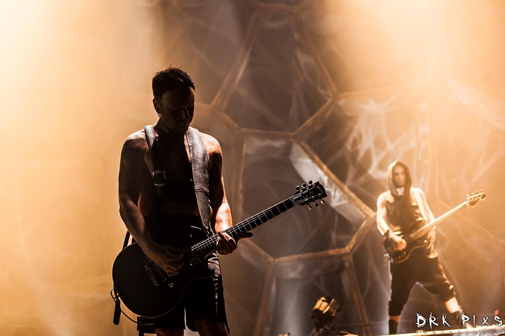 Musicians performing on stage
