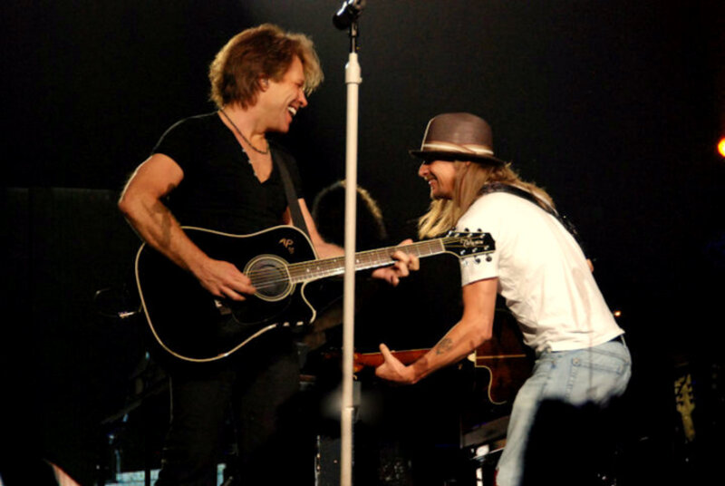 Musicians performing on stage