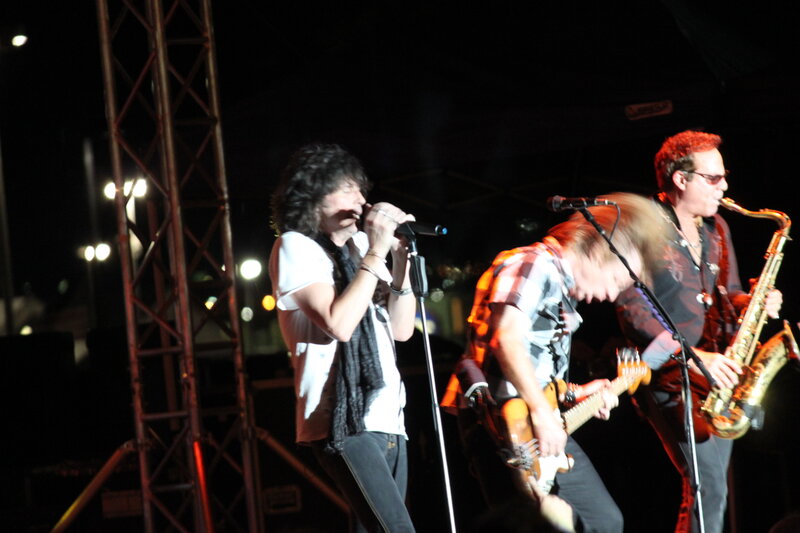 Musicians Performing on Stage — Black, Energetic
