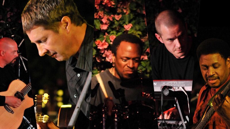 Musicians Performing on Stage — Black, Focused, Night