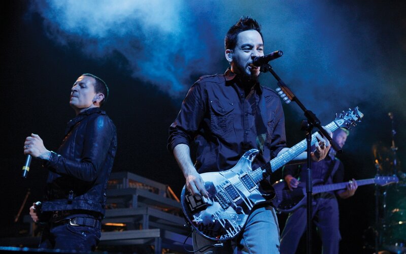 Musicians Performing on Stage — Blue, Dramatic