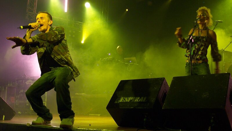 Musicians Performing on Stage — Green