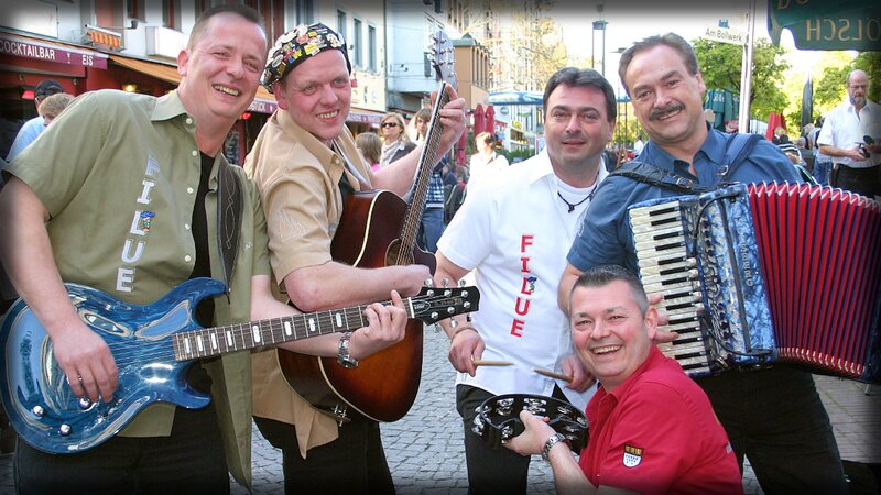 Musicians performing on street