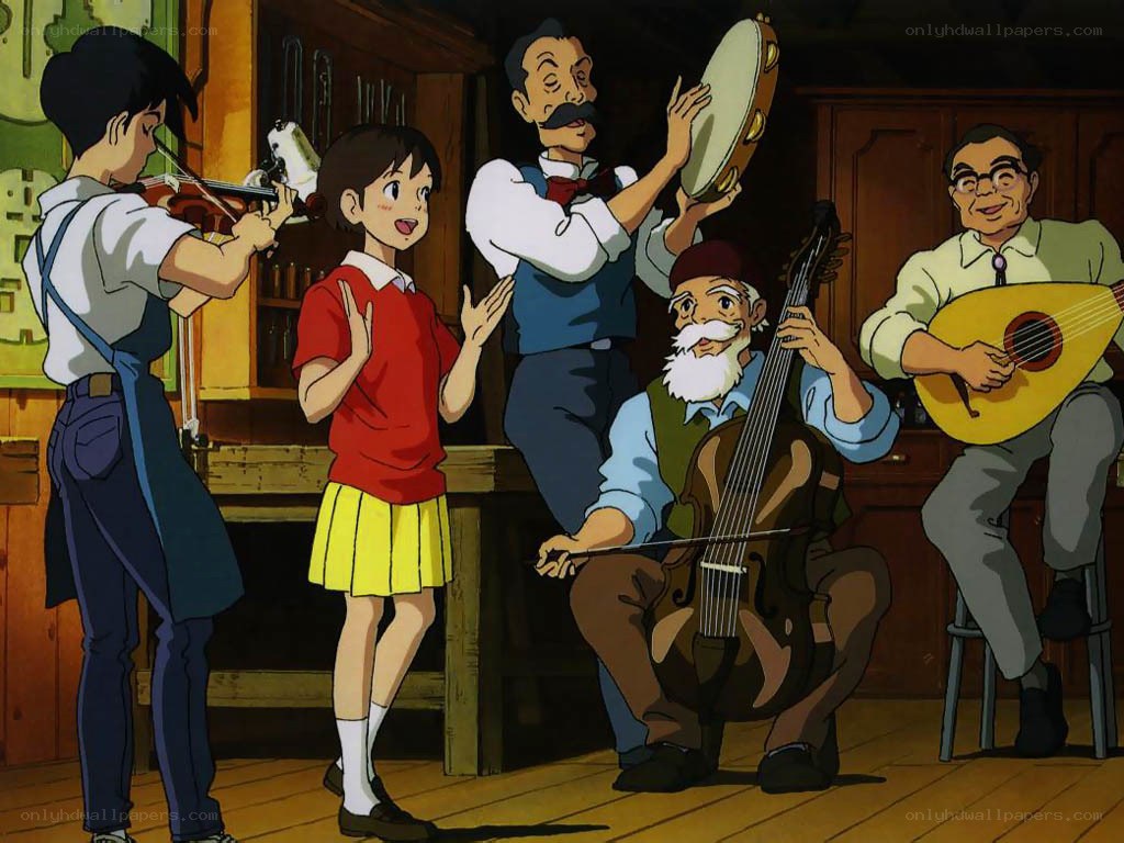 Musicians playing in a tavern