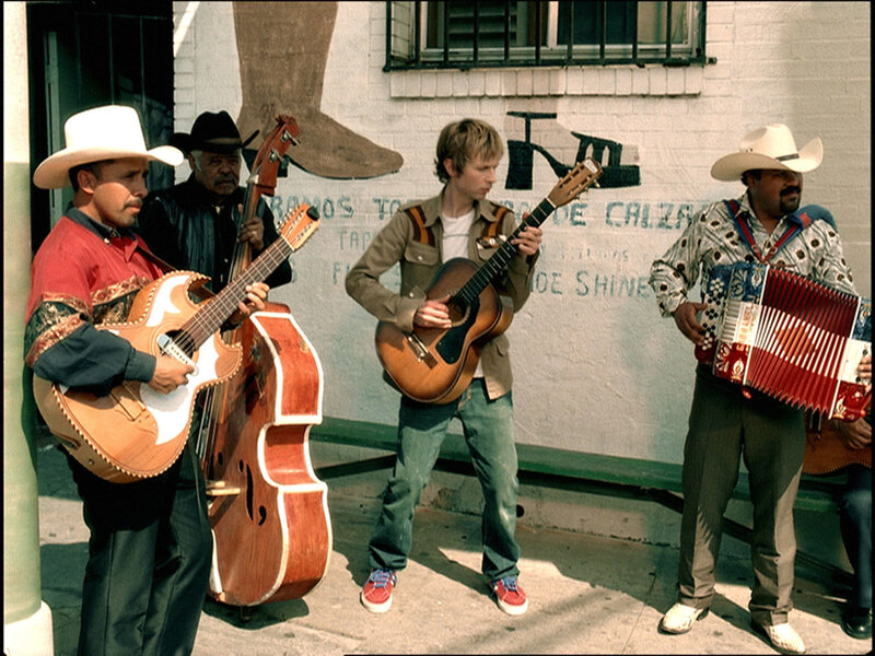 Musicians playing on the street