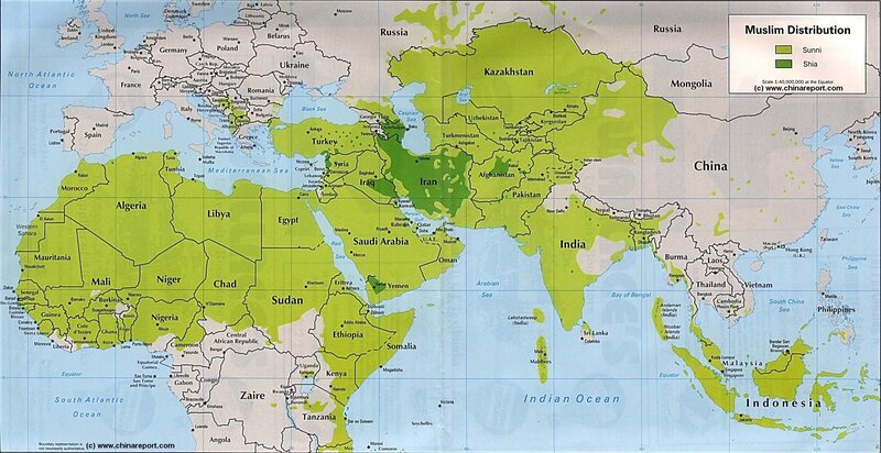 Muslim Distribution Map