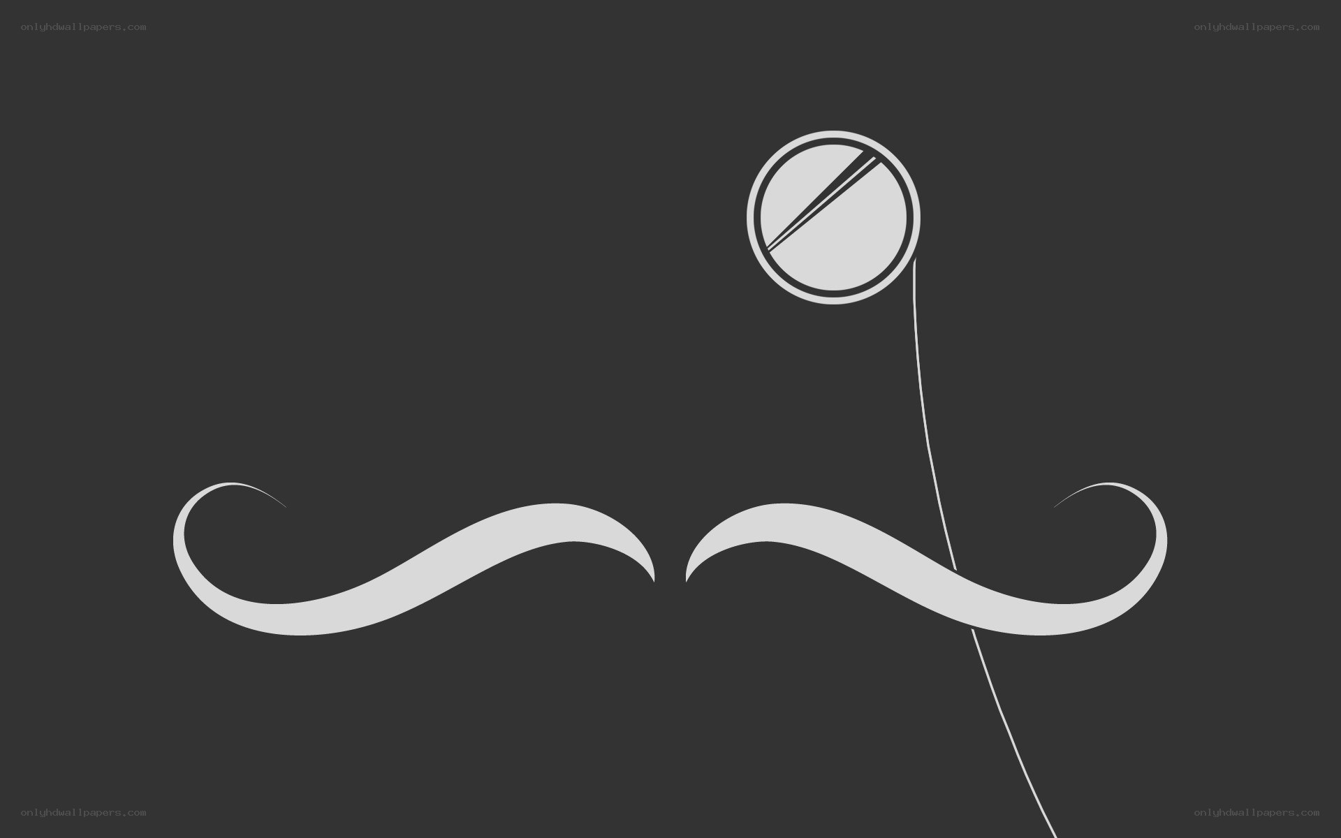 mustache and monocle design