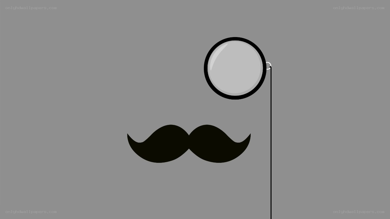mustache and monocle icon