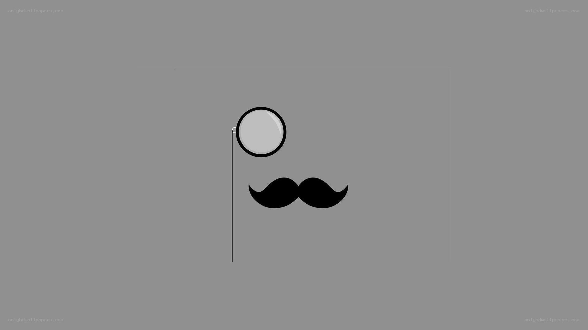 mustache and monocle icon