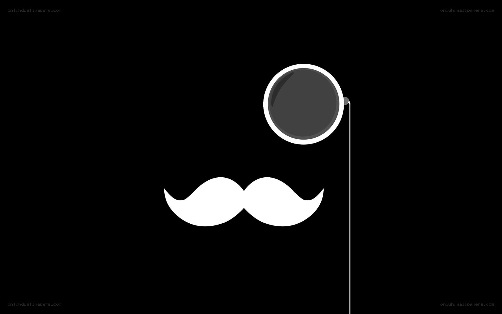 mustache and monocle icon