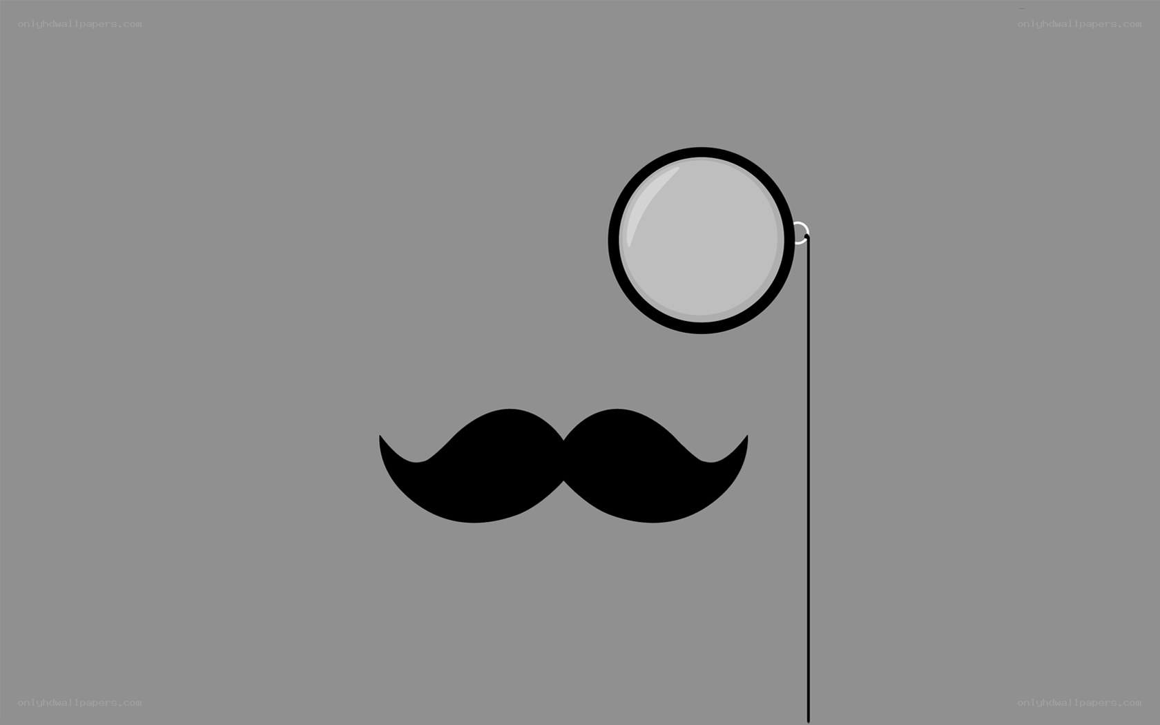 mustache and monocle illustration