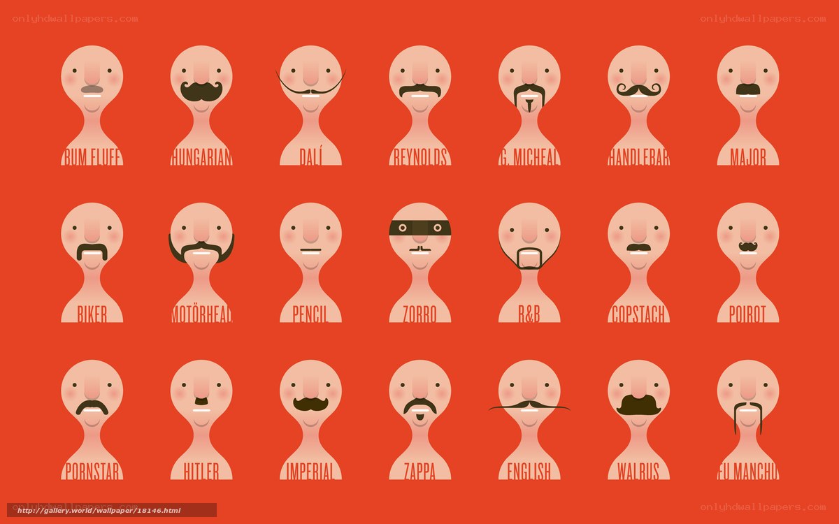 Mustache styles chart