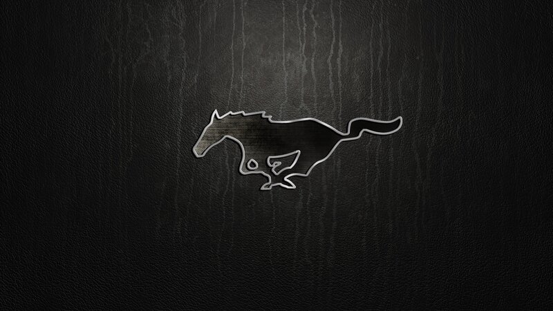 Mustang Logo on Leather
