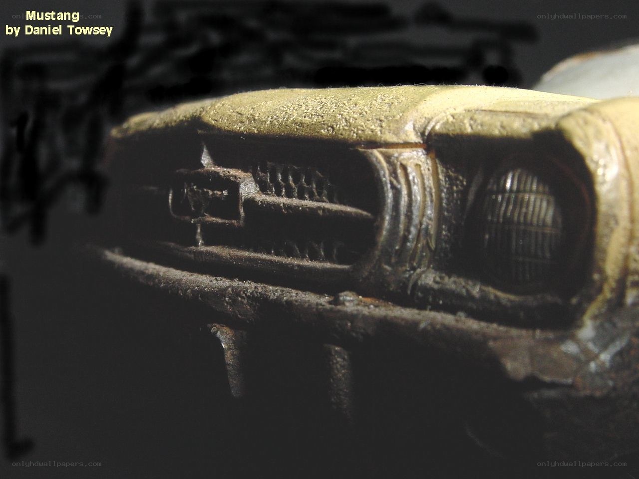 Mustang model front detail