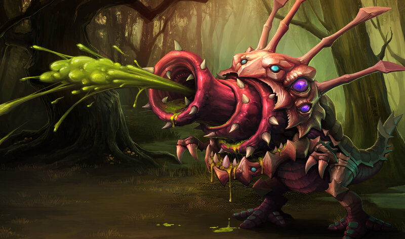 Mutant creature in forest