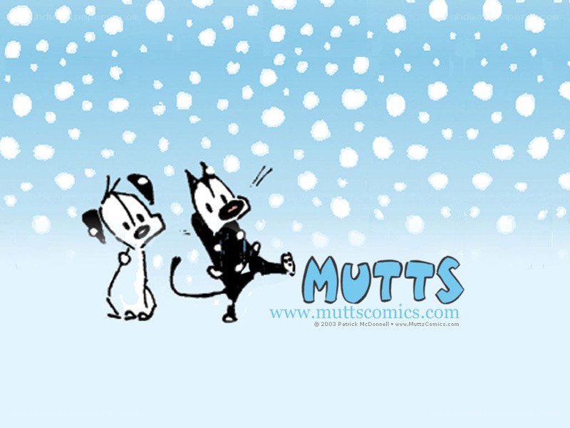 Mutts comic in snow
