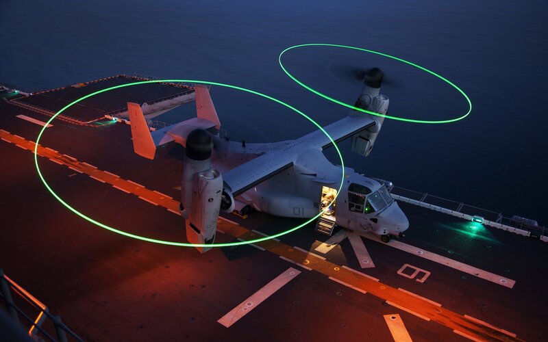 MV-22 Osprey on Deck