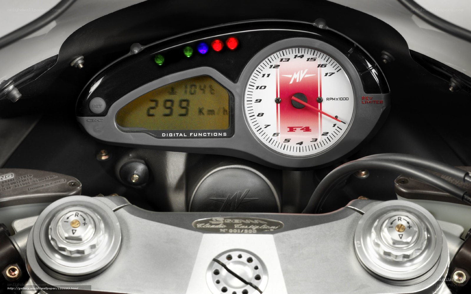 MV Agusta F4 dashboard