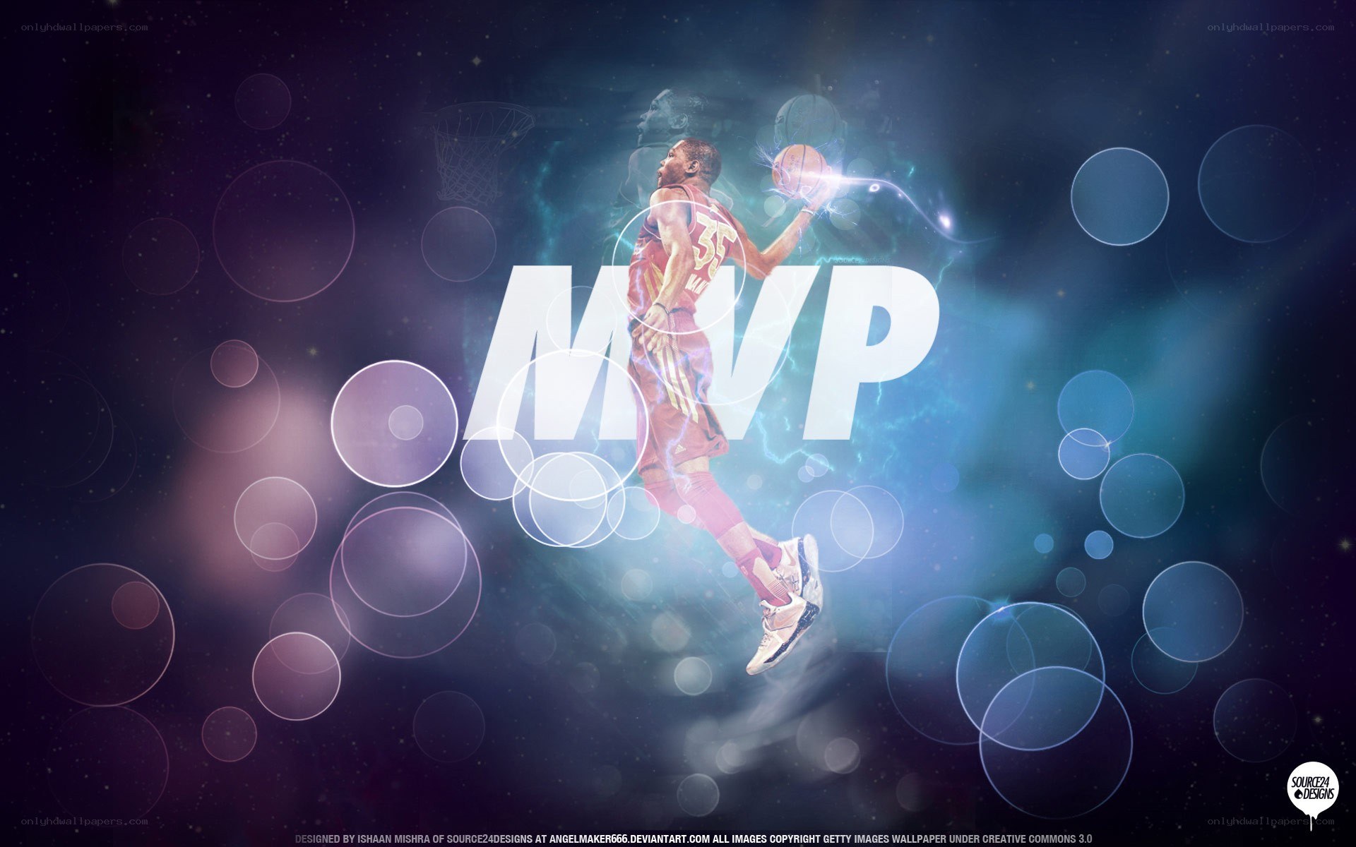 MVP basketball player artwork