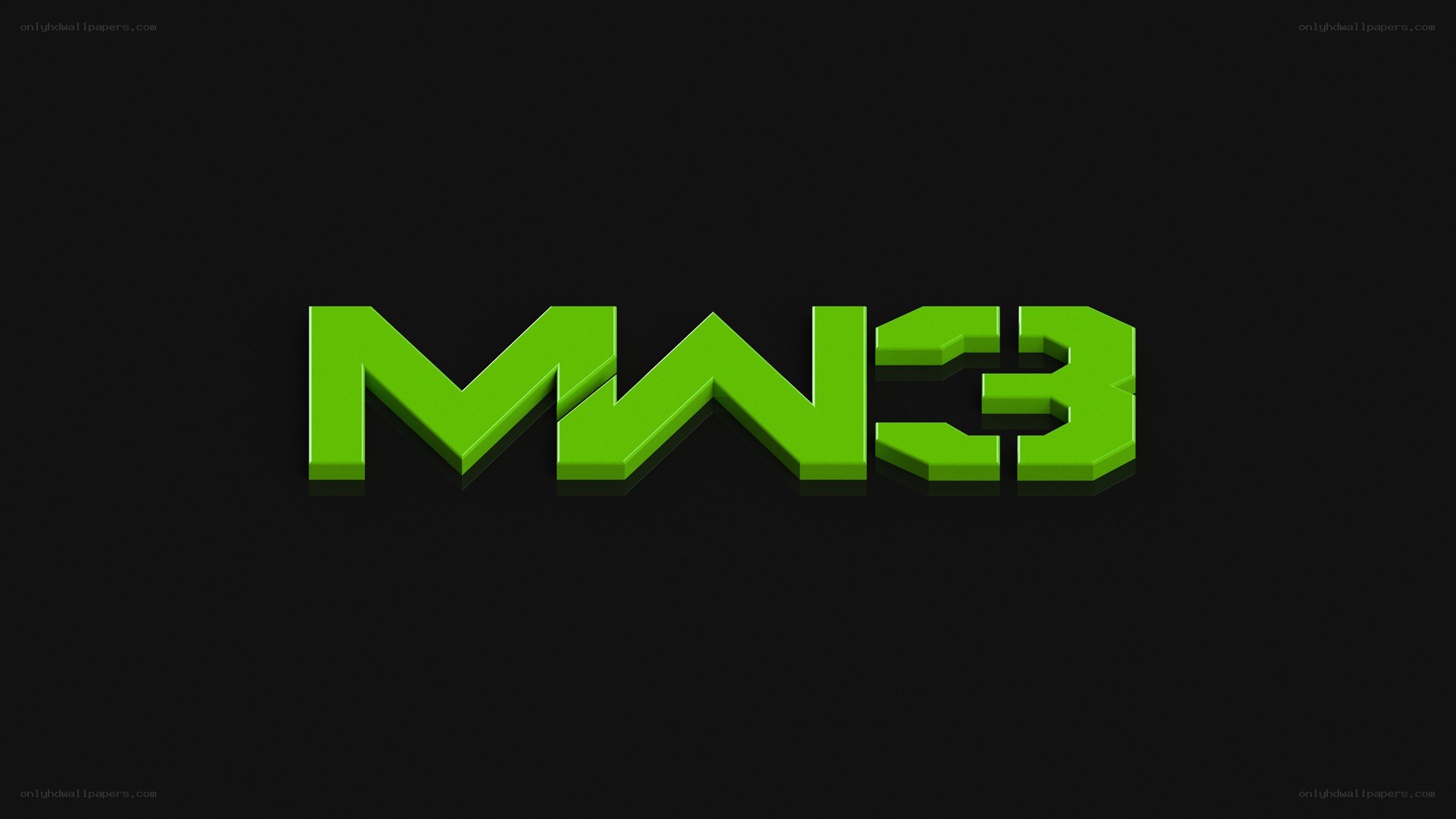 MW3 logo on black background