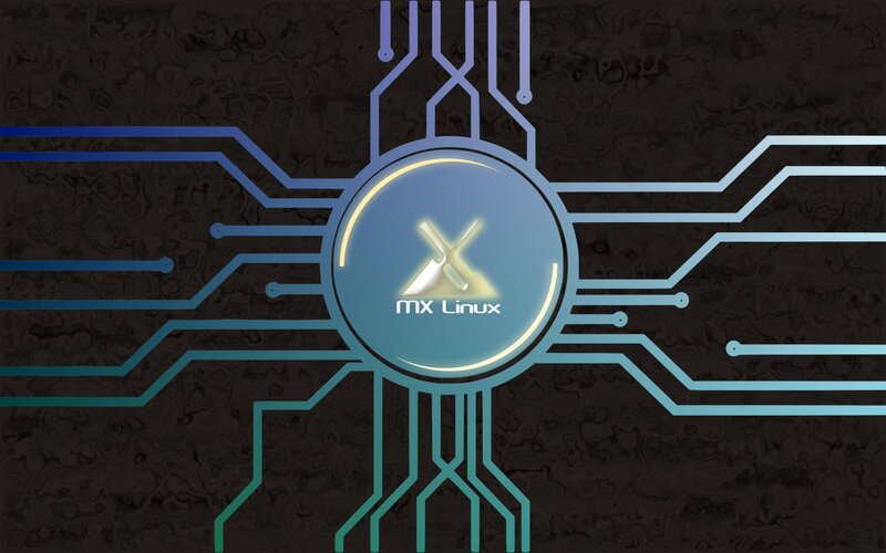 MX Linux Logo — Blue