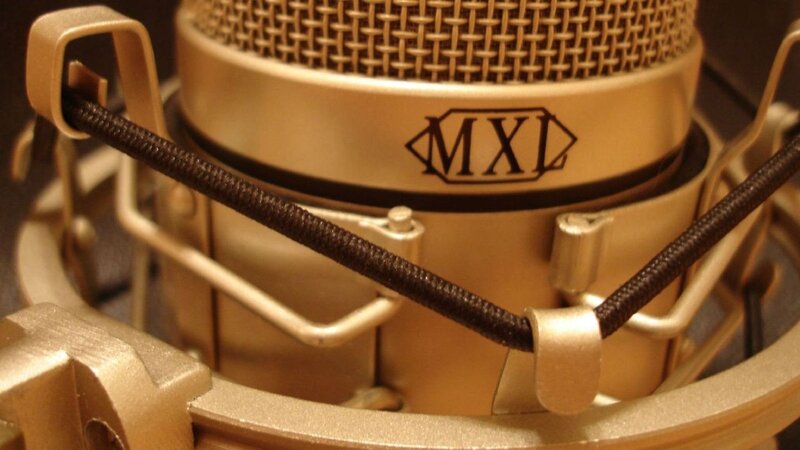 MXL microphone in shock mount