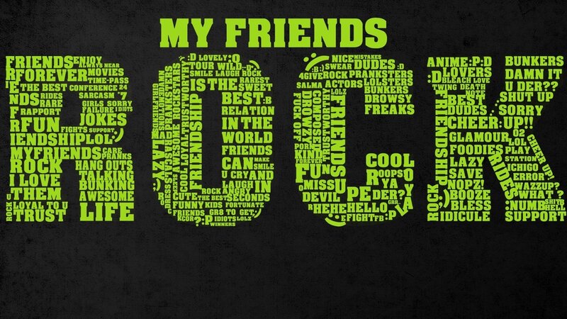 My Friends Word Art
