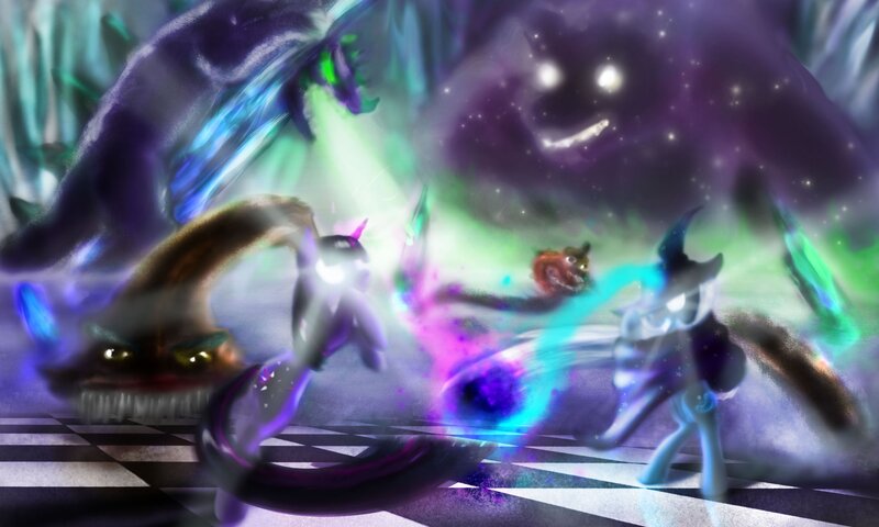 My Little Pony battle scene