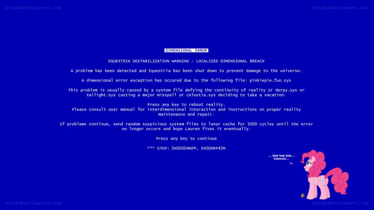 My Little Pony BSOD