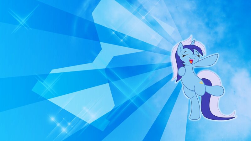 My Little Pony character on blue background