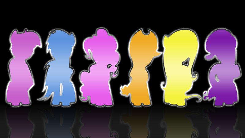 My Little Pony character silhouettes