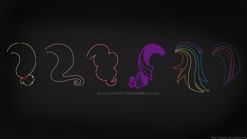 My Little Pony character silhouettes