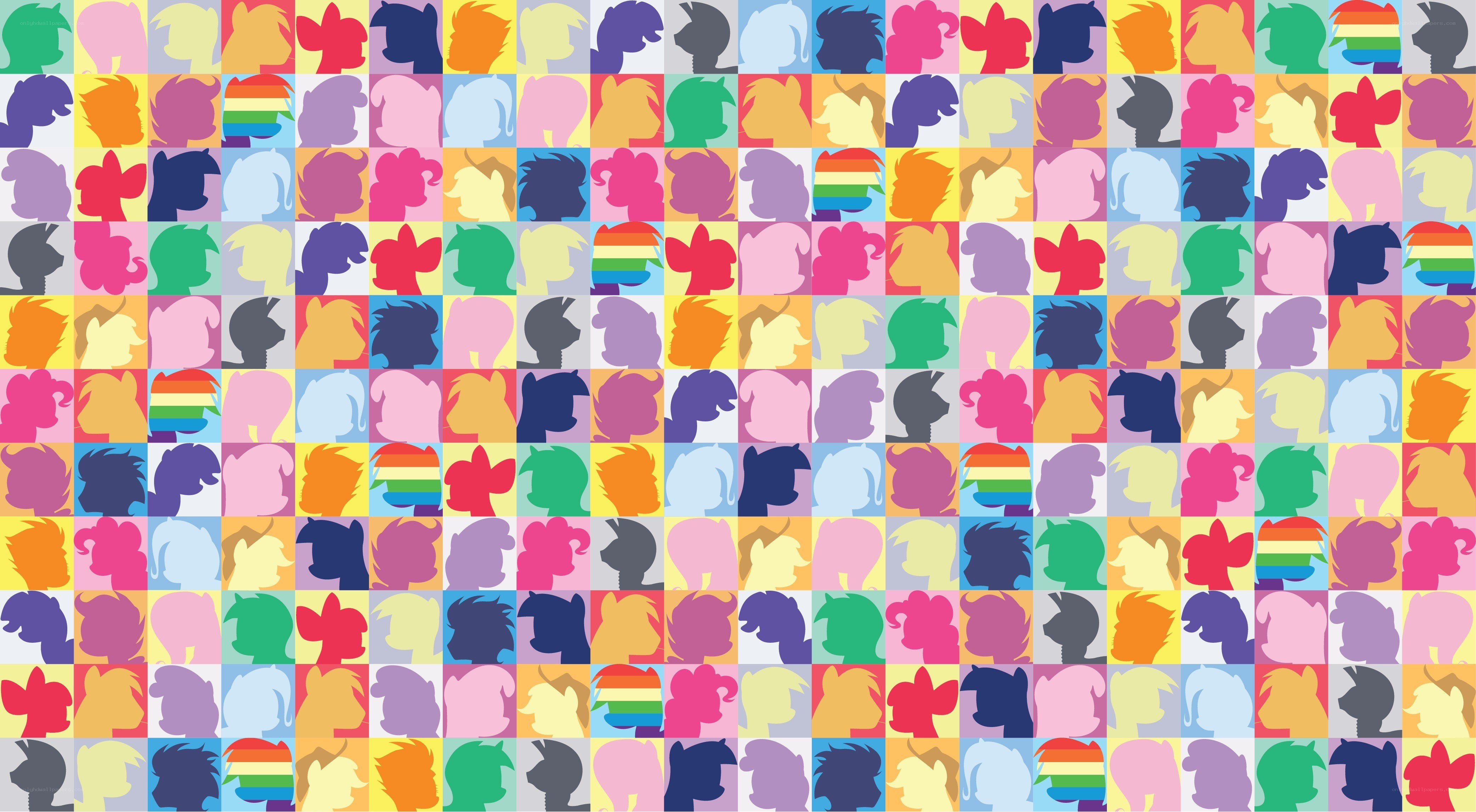My Little Pony character silhouettes