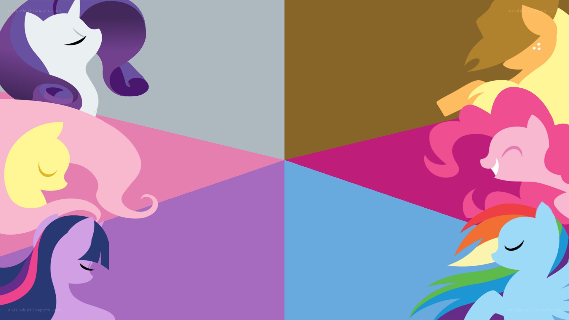 My Little Pony characters collage