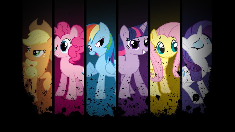 My Little Pony characters collage