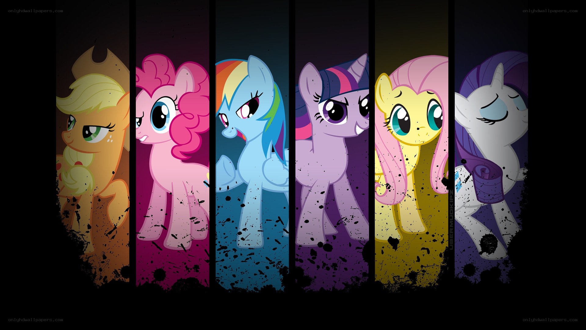 My Little Pony characters collage