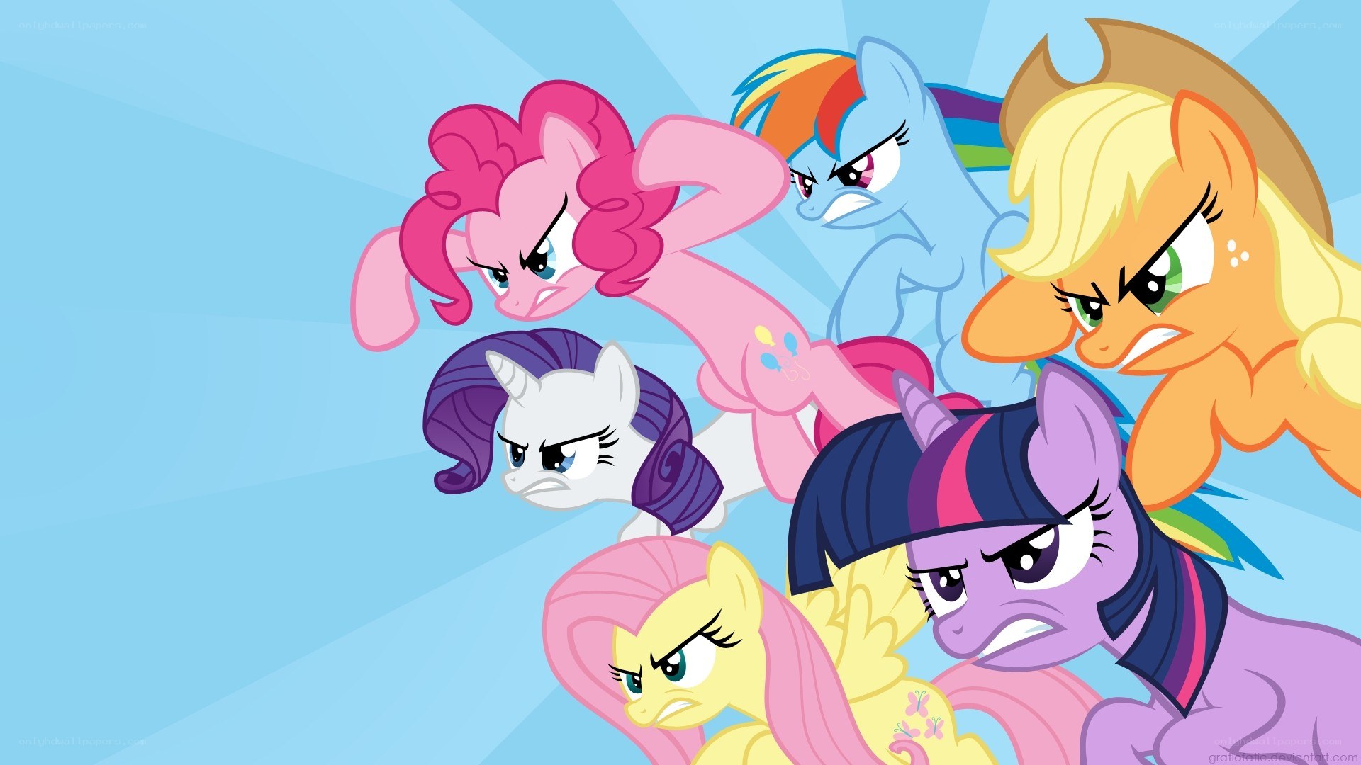 My Little Pony characters in anger