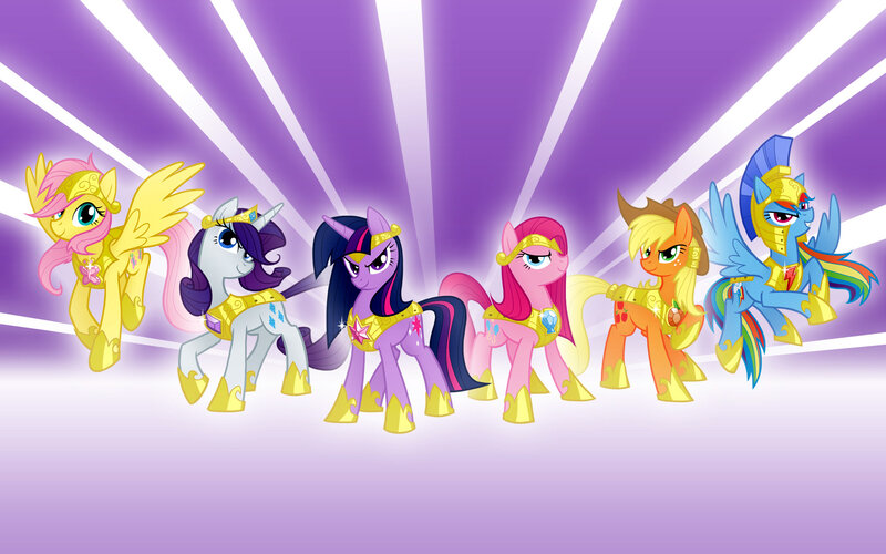 My Little Pony characters in armor