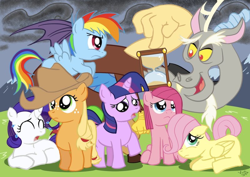 My Little Pony characters in distress