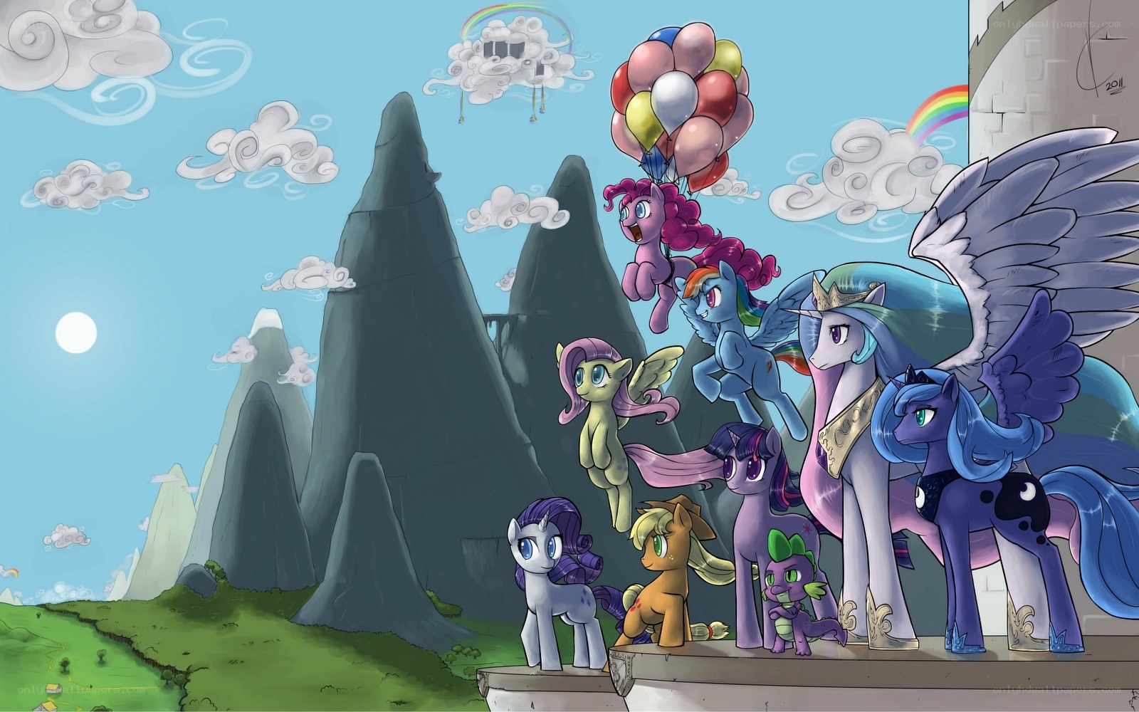 My Little Pony characters together