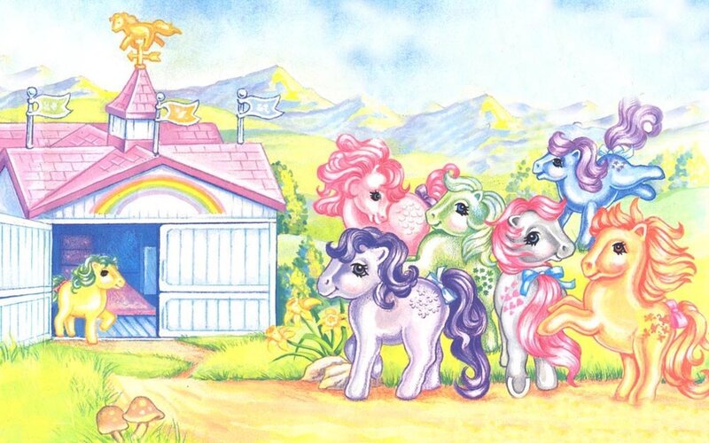 My Little Pony group scene