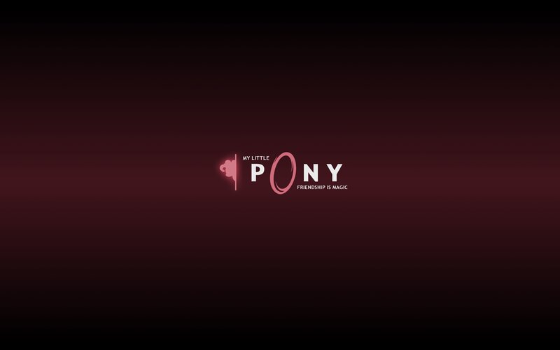 My Little Pony Logo — Black