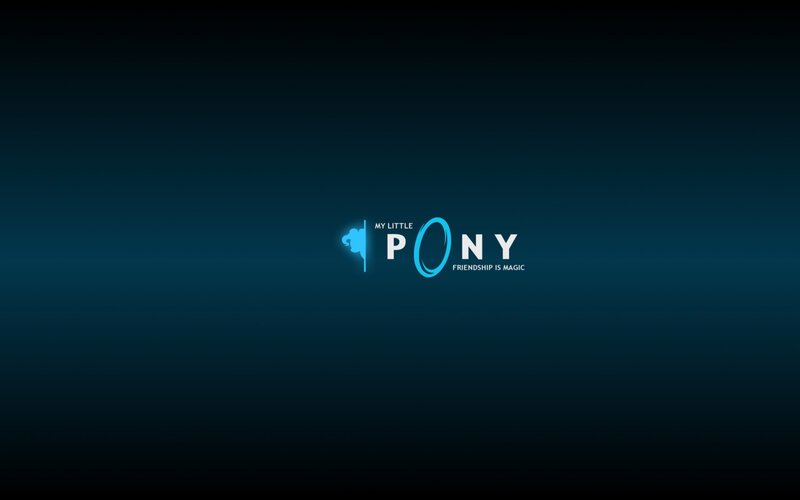 My Little Pony logo on dark background