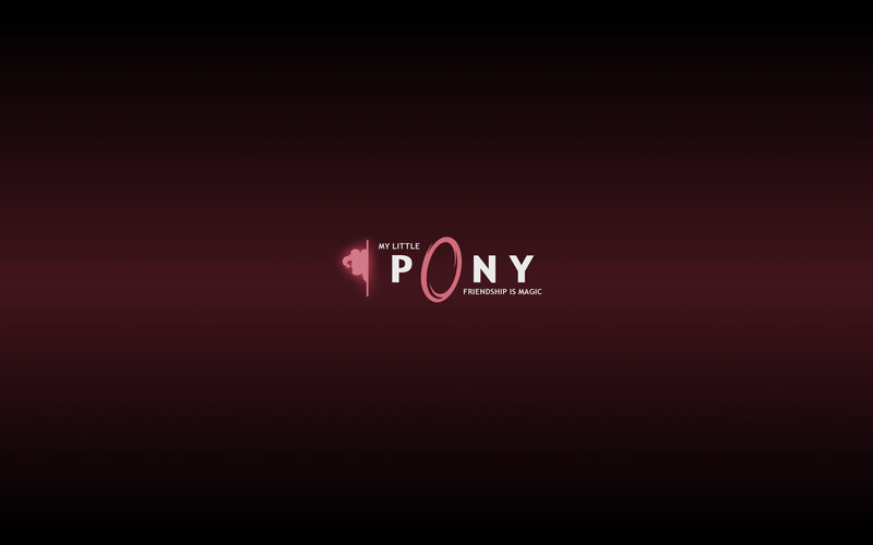 My Little Pony logo on dark background