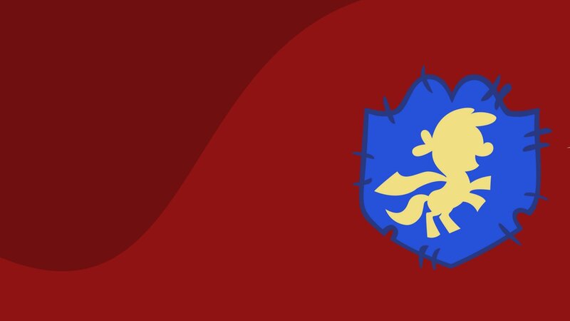 My Little Pony logo on red