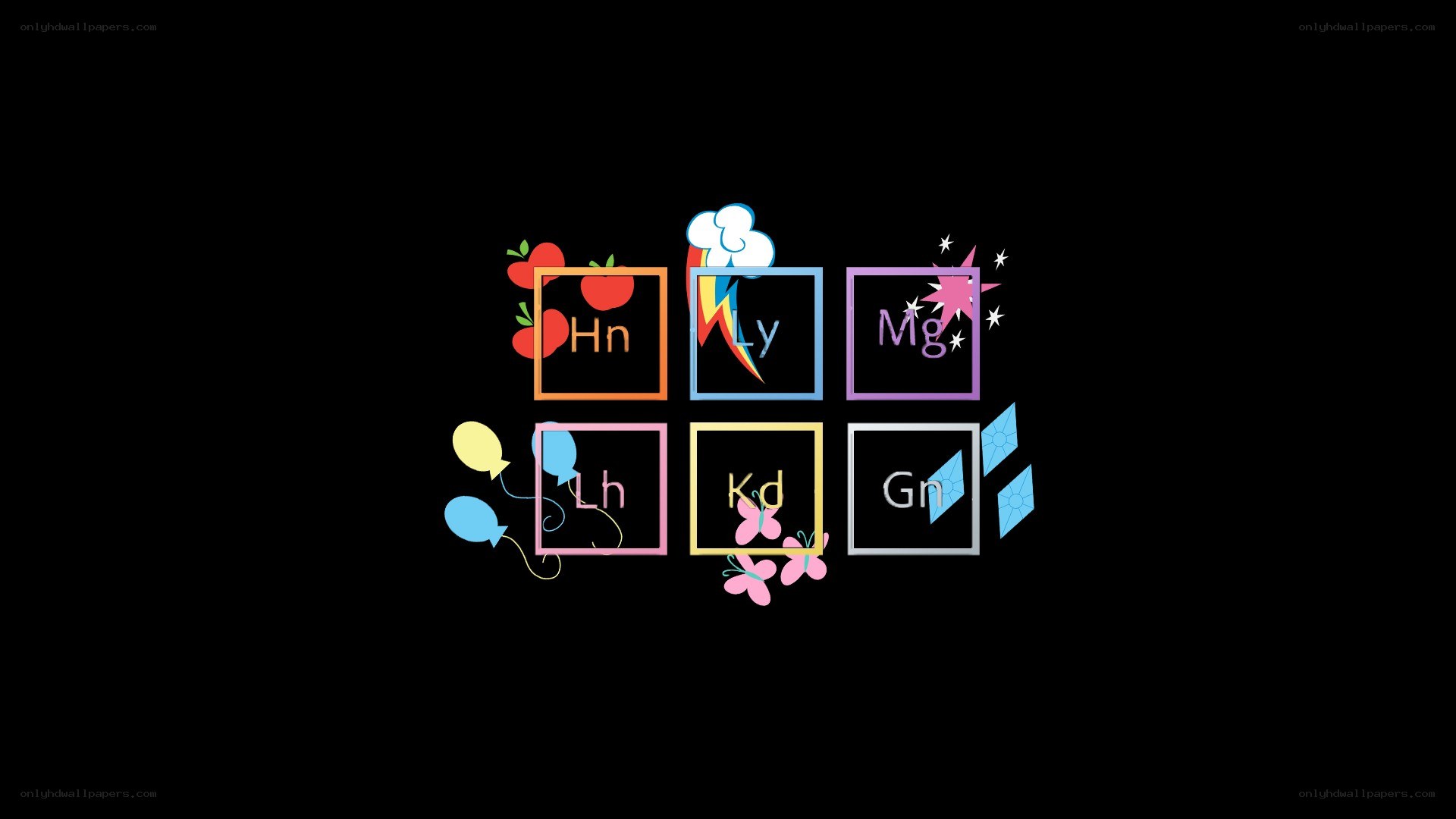 My Little Pony periodic table