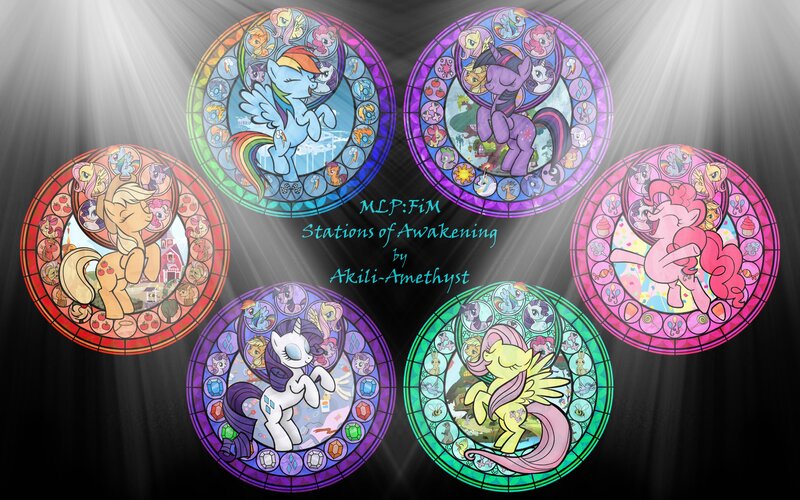 My Little Pony stained glass art
